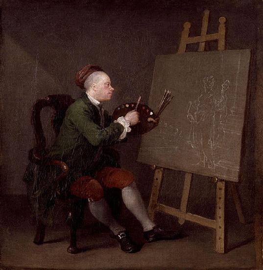 William Hogarth Self-portrait Sweden oil painting art